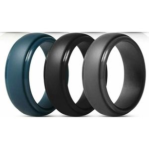 Silicone Wedding Rings (Set of 3) Color -Classic Combo 1 Safety Rings (Set of 3)